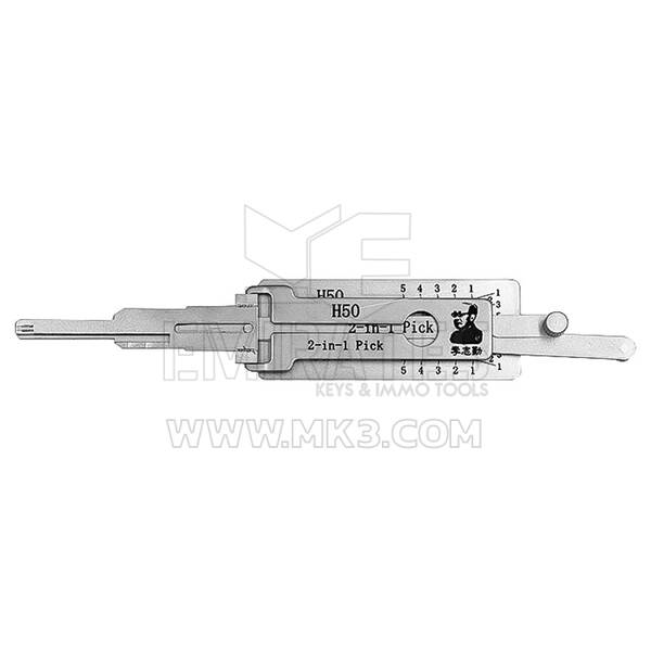 Strumento decodificatore plettro originale Lishi 2 in 1 FO14R/H50-AG