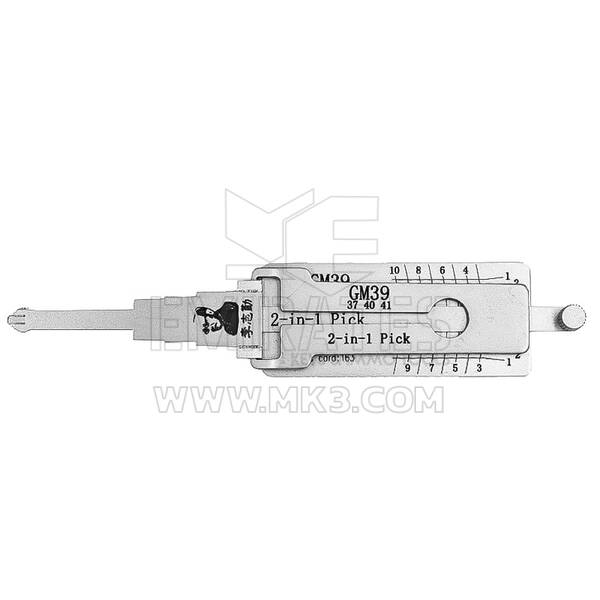 Original Lishi 2-in-1 Pick Decoder Tool GM39-AG 10 Cuts B102 Anti Glare Type