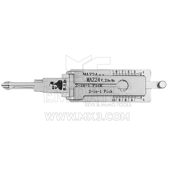 أداة فك التشفير الأصلية 2 في 1 من Lishi MAZ24 V2-AG