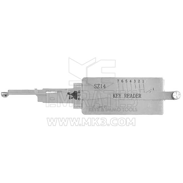 Original Lishi Pick Decoder Reader Tool SZ14 Reader For Suzuki Bikes
