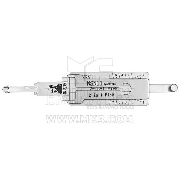 Оригинальный инструмент декодера выбора 2-в-1 Lishi NSN11-AG