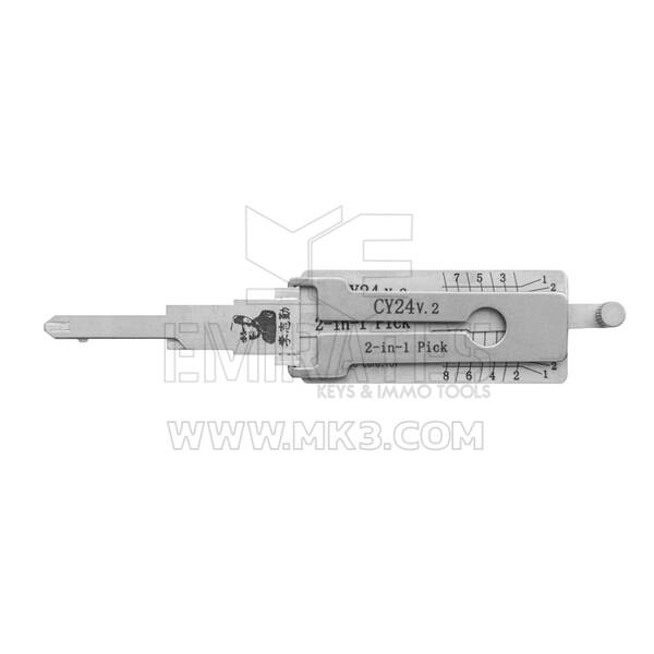 Ferramenta decodificadora de seleção Lishi 2 em 1 original CY24-V2-AG