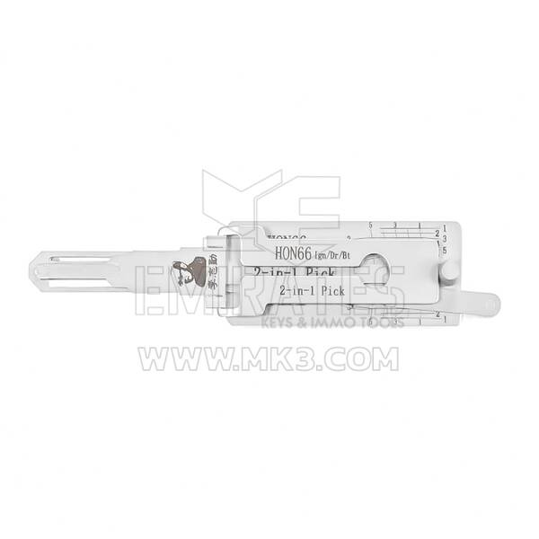 Ferramenta decodificadora de seleção Lishi 2 em 1 original HON66 + AG Honda