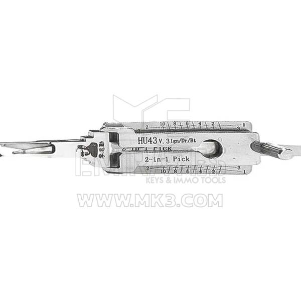 Ferramenta de decodificação original Lishi 2 em 1 HU43 +