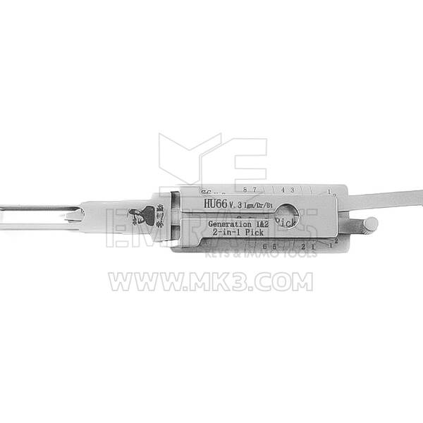 أداة فك التشفير الأصلية Lishi 2-in-1 HU66 + TWIN-AG