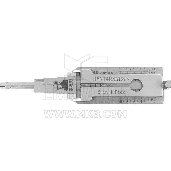 Оригинальный инструмент декодера выбора Lishi 2-in-1 HYN14R (HY15) -AG