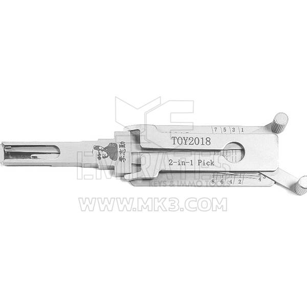 Ferramenta de decodificação original Lishi 2 em 1 TOY2018-AG