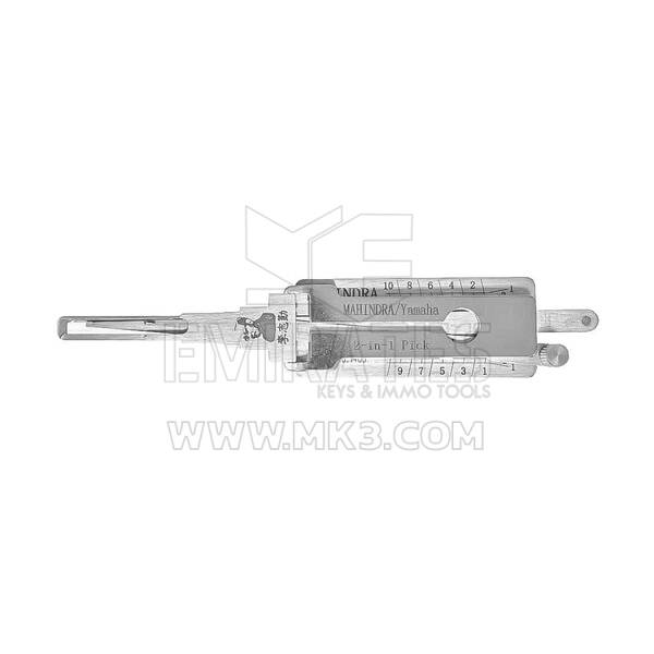 Ferramenta decodificadora de seleção Lishi 2 em 1 original para MAHINDRA LASER KEY WAY