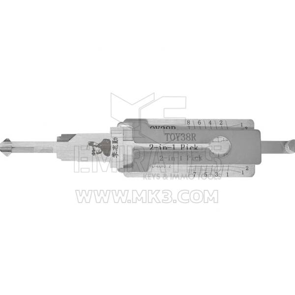 Ferramenta decodificadora de seleção Lishi 2 em 1 original TOY38R / DH4R Toyota TR40 tipo