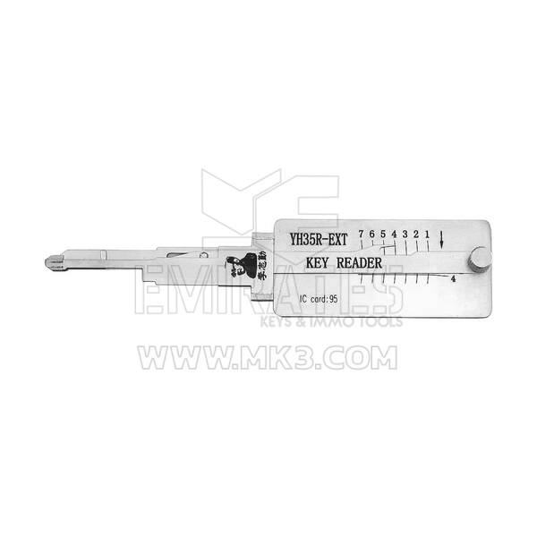 Оригинальный инструмент Lishi Pick Decoder YH35R + EXT-AG READER с увеличенной длиной инструмента с антибликовым покрытием