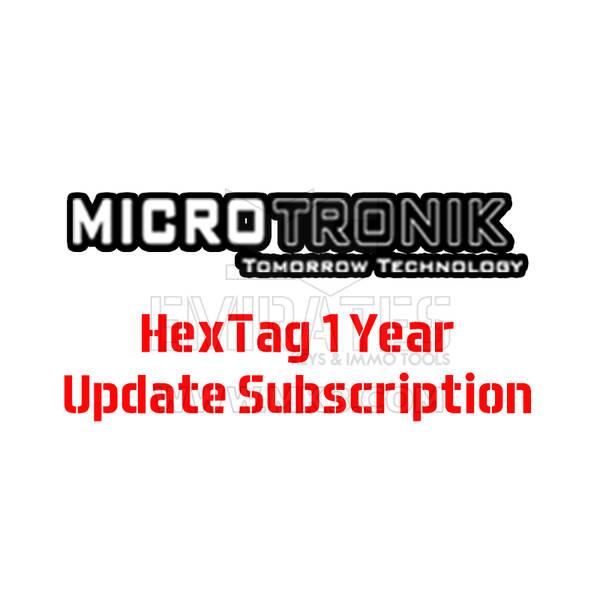 Microtronik HexTag & HexProg 1 Year Subscription for Online ECU Clone