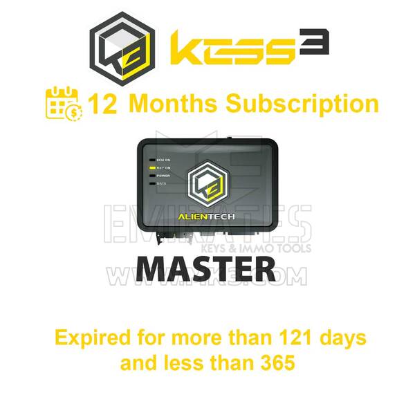 Alientech - KESS3 Master - KESS3MS001 KESS3MAF02 - اشتراك لمدة 12 شهرًا