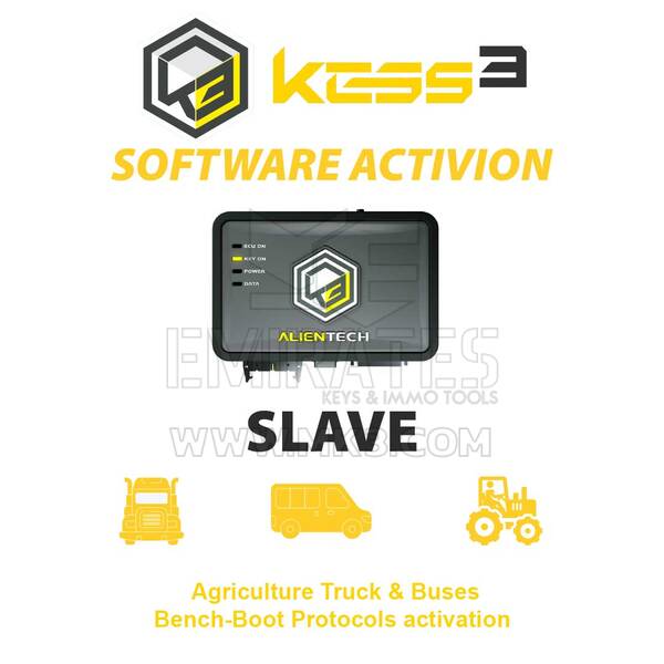 Alientech KESS3SA007 KESS3 Slave Сельскохозяйственные грузовики и автобусы Активация настольных протоколов загрузки