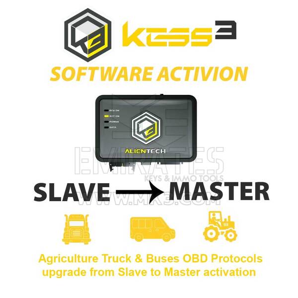 Alientech KESS3SU003 KESS3 Slave Agriculture Trucks & Buses Aggiornamento protocolli OBD