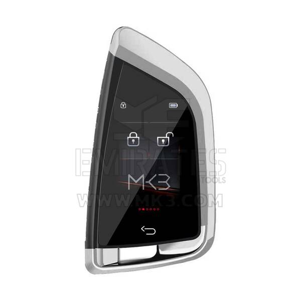 Tüm Anahtarsız Araba FEM Tarzı Gümüş Renk için LCD Evrensel Modifiye Akıllı Uzaktan Anahtar Kiti