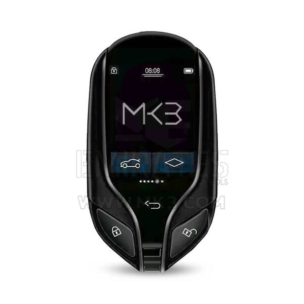 Système PKE de clé à distance intelligente modifiée universelle LCD pour toutes les voitures sans clé Style Maserati couleur noire