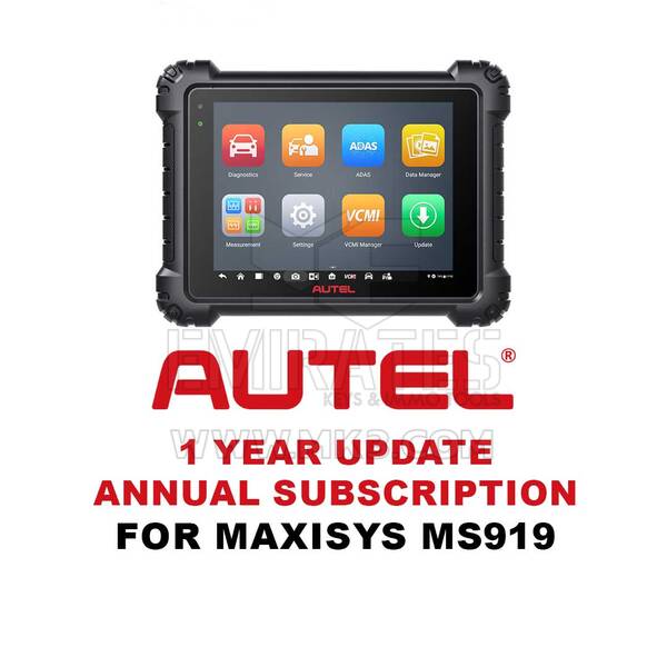 Autel 1 an d'abonnement à la mise à jour pour MaxiSYS MS919