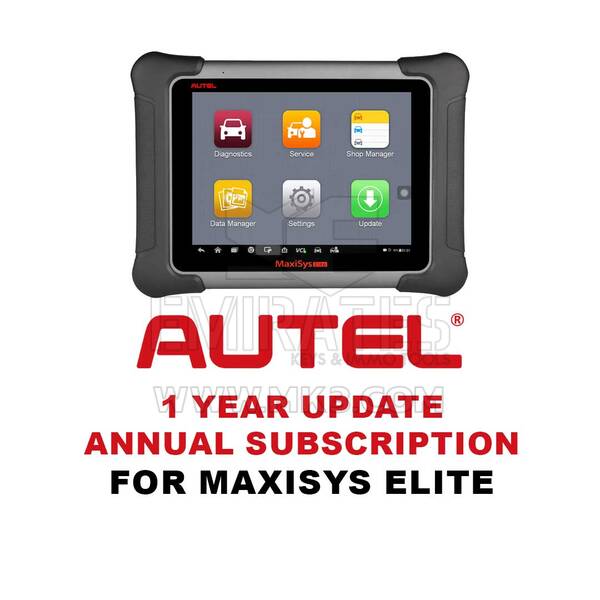 MaxiSys Elite için Autel 1 Yıllık Güncelleme Aboneliği