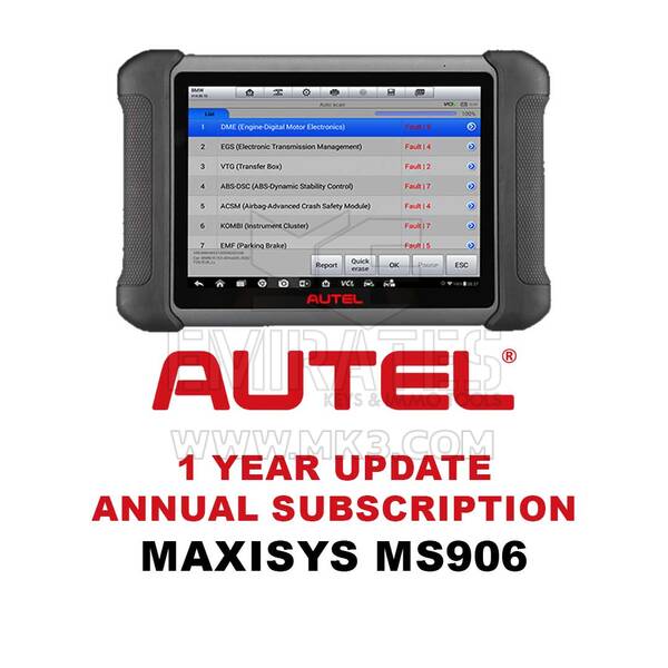 Autel MaxiSYS MS906 Abonnement de mise à jour d'un an