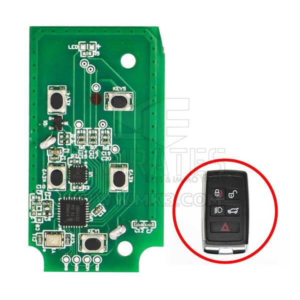 Carte de clé intelligente Lonsdor pour Land Rover Jaguar 2018-2022 5 boutons 315 MHz