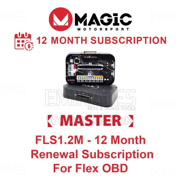 MAGIC FLS1.2M - اشتراك تجديد لمدة 12 شهرًا لـ Flex OBD Master