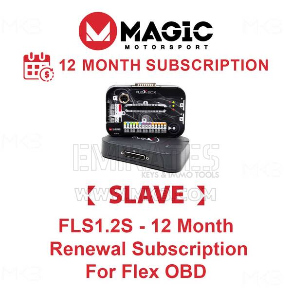 MAGIC FLS1.2S - Assinatura de renovação de 12 meses para Flex OBD Slave