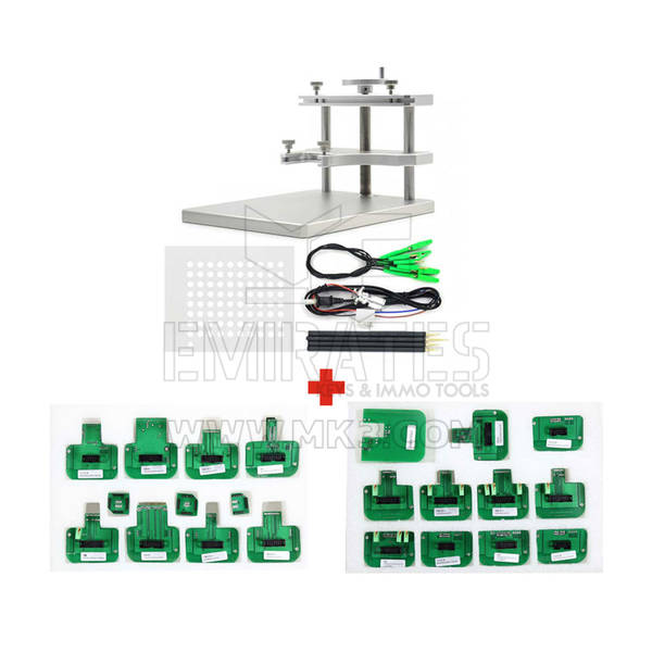 Cornice BDM a LED in metallo in acciaio inossidabile con 22 adattatori per KESS K-tag e KESSv3 KTM ECU Programming