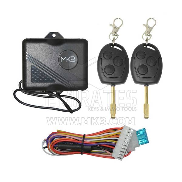 Keyless Entry System Ford 3 Pulsanti Colore Nero Modello GR111-Nero