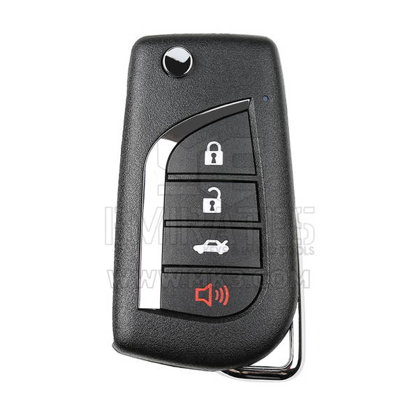 Xhorse Flip Remote Key Wire Universal 4 أزرار Toyota Type XKTO10EN