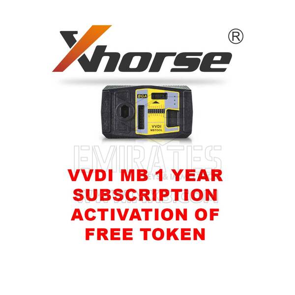 Xhorse VVDI MB 1 Year Subscription Activation of Free Token