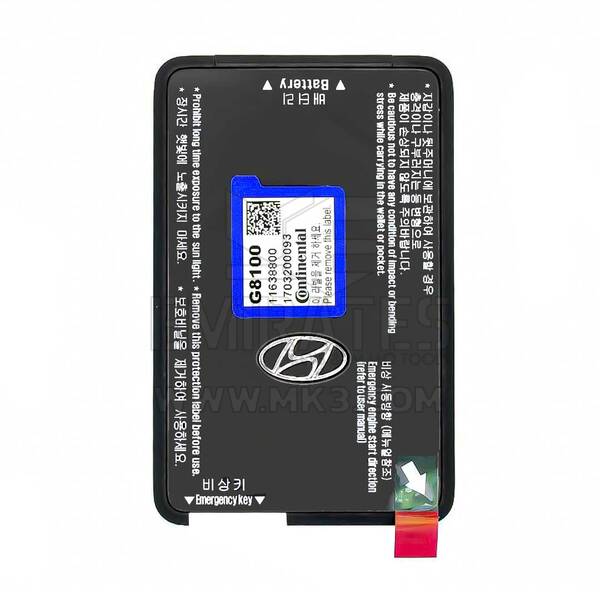 Hyundai Azera 2018-2019 Tarjeta de llave inteligente genuina 433MHz 95443-G81004X