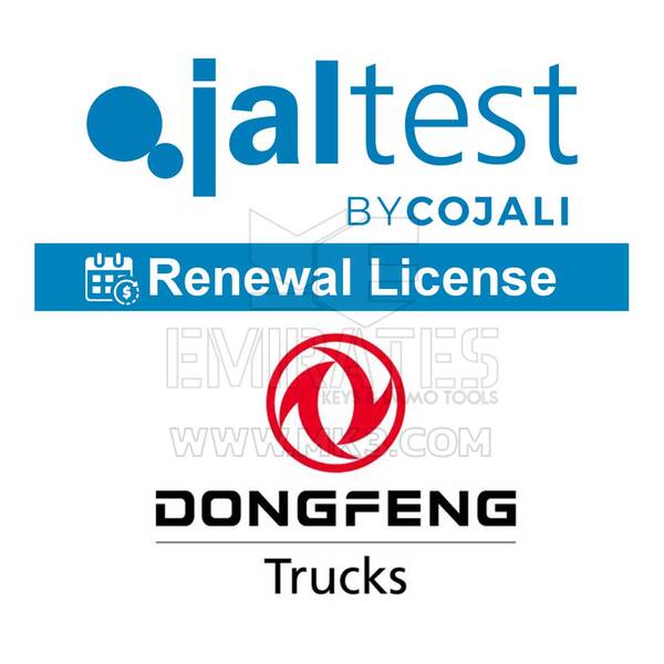 Jaltest - Renouvellement de certaines marques de camions. Licence d'utilisation 29051112 Dongfeng
