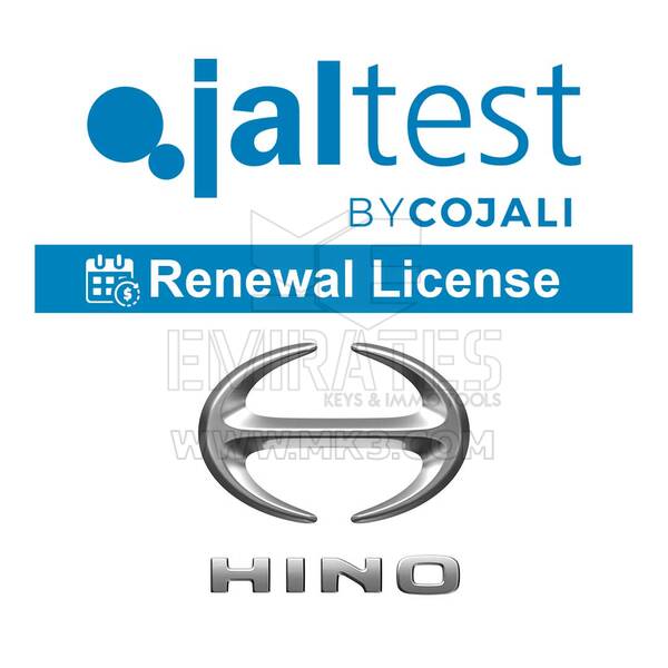 Jaltest - Truck Select Brands Renewal. License Of Use 29051121 Hino