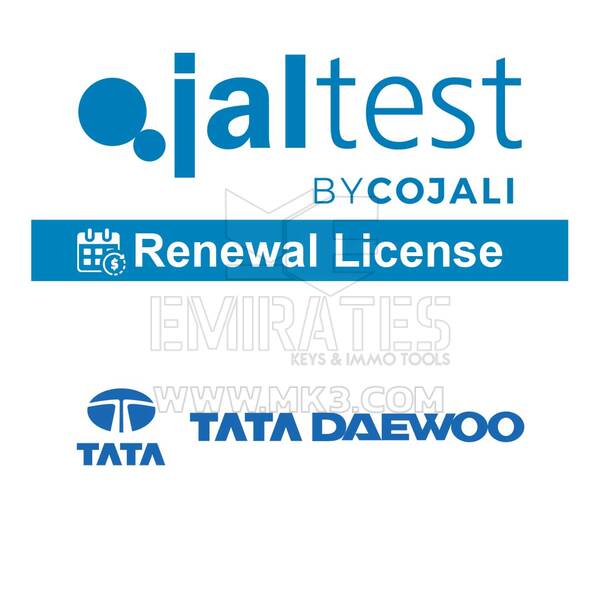 Jaltest - Truck Select Brands Renewal. License Of Use 29051143 Tata-Daewoo