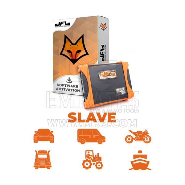 Dfox Slave Full OBD Light + Heavy Advanced ECU Programming Package