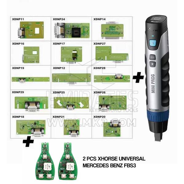 Pacchetto Xhorse MINI Prog e adattatori senza saldatura