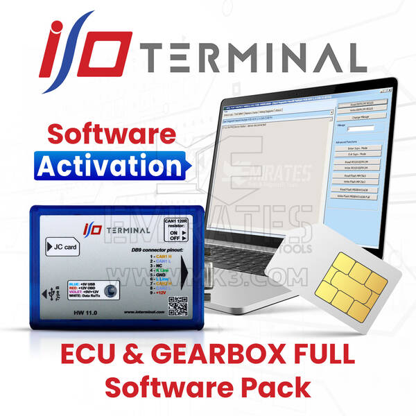 I/O IO Terminal Multi Tool - ECU & GEARBOX FULL Software Pack Activation