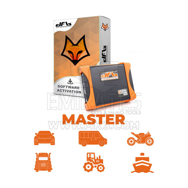 Dfox Master Full OBD Light + Heavy ECU Programming Package