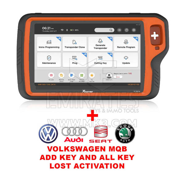 Xhorse VVDI Key Tool Plus Pad Device & Volkswagen MQB Add Key And All Key Lost Activation