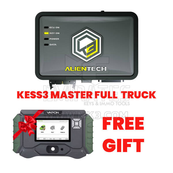 ALIENTECH Kess3 Full Truck Package Master + Vapon VP996 Key Programming Tool Device