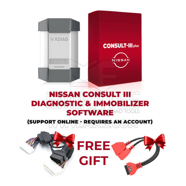 Pacote Nissan, software Consult III, dispositivo VCXDoIP e licença