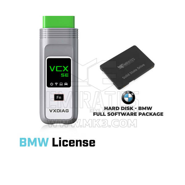 القرص الصلب SSD - حزمة BMW وجهاز VCX SE والترخيص والبرامج