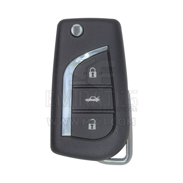 Toyota Corolla Flip Remote Key Shell 3 Buttons Small Battery Holder Type Va2 Blade Mk1037 Emirates Keys