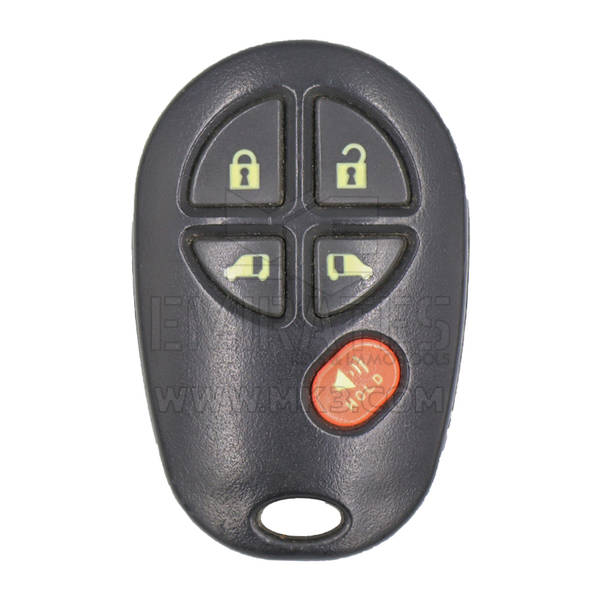 Genuine OEM Toyota Sienna 5-BUTTON Keyless Entry Remote Fob GQ43VT20T