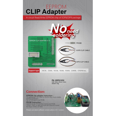 it can be used for the online in-circuit sop8 -dip8 adapter 