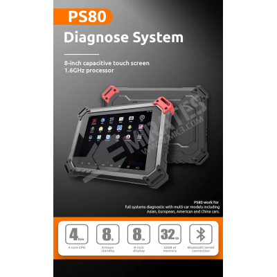 PS80 work for full systems diagnostic with multi-car models including Asian, European, American and China cars.
