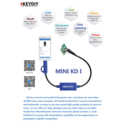 مولد صانع Keydiy-KD-Mini-Remote