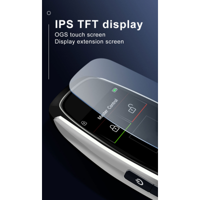 Yeni Satış Sonrası LCD Evrensel Akıllı Anahtar Kiti, Anahtarsız Giriş ve IOS Araç Konumu Takip Sistemi Gümüş Rengi | Emirates Anahtarları