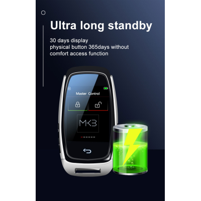 Nuovo kit chiave intelligente universale LCD aftermarket con accesso senza chiave e sistema di localizzazione dell'auto IOS Colore argento | Chiavi degli Emirati