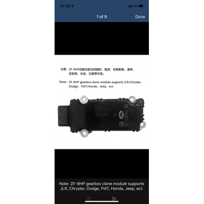 Коробка передач Clone ZF-9HP с модулем Yanhua Mini ACDP 28 1